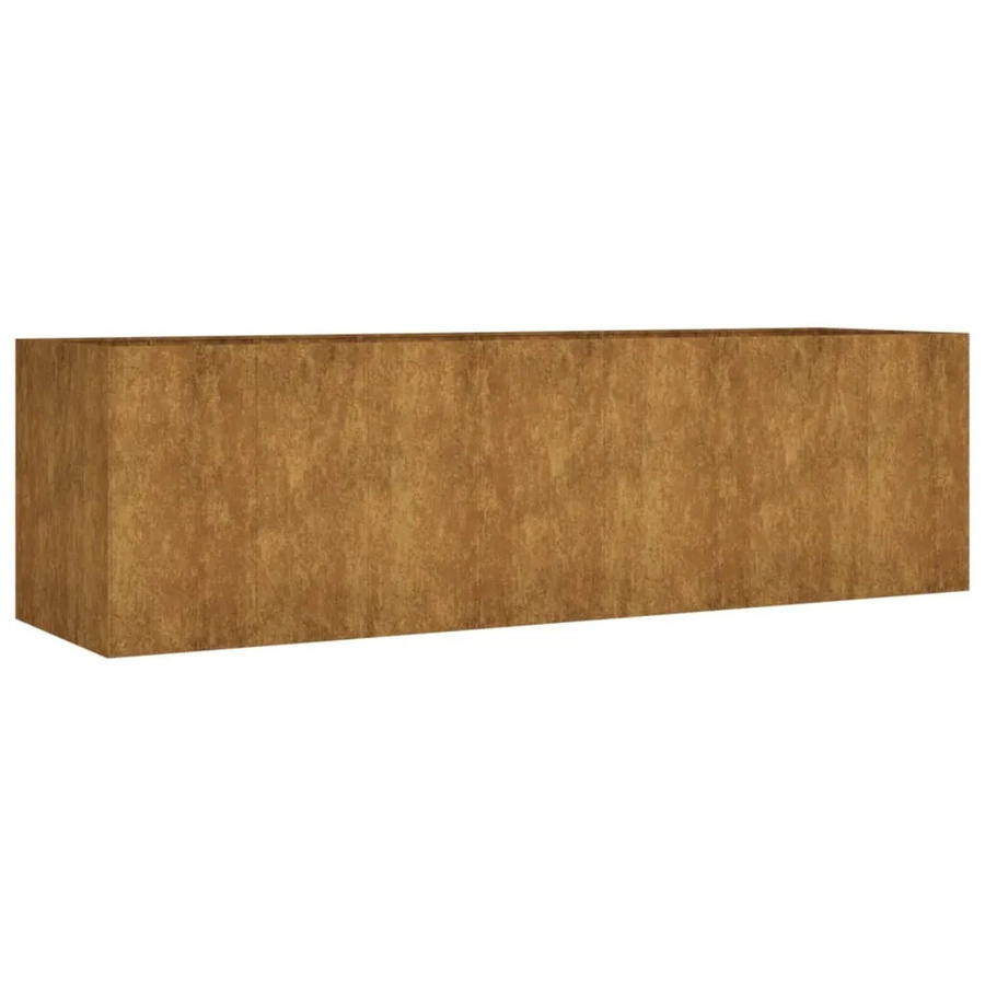 furnicato Hochbeet aus Cortenstahl in Braun, B/T/H: 280 x 80 x 80 cm - Bild 2