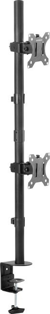 SpeaKa Professional SP-MM-420 2fach Monitorhalterung in Schwarz für 13,3 bis 32 Zoll, neigbar, schwenkbar und drehbar - Bild 1