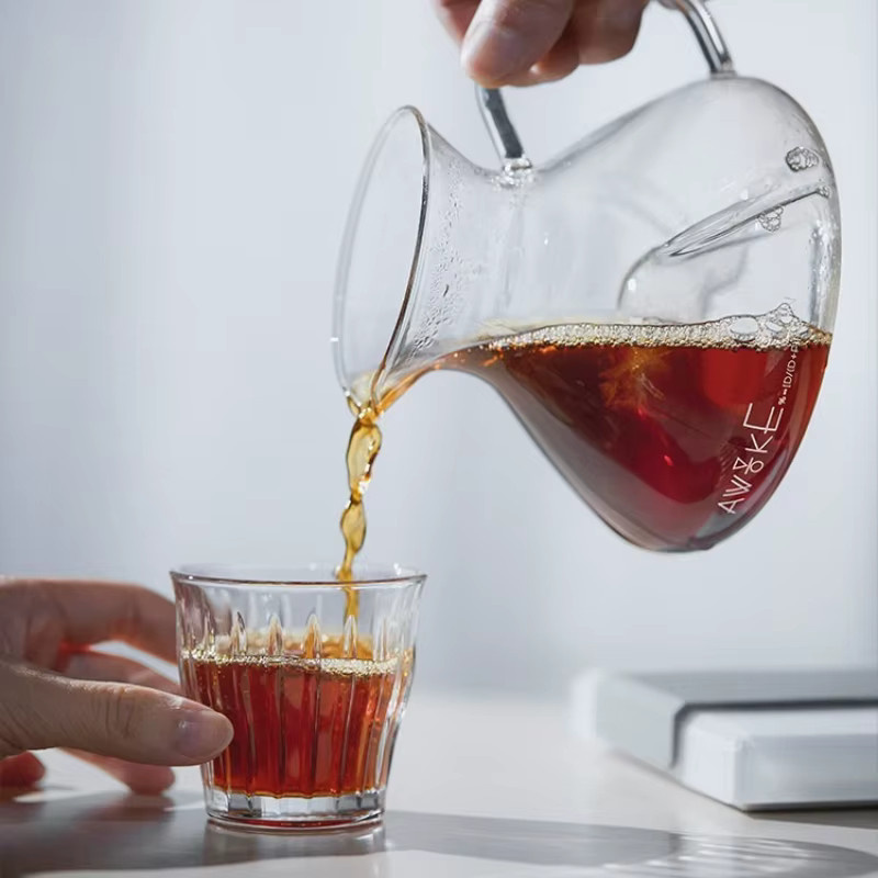 MUVNA Tornado Barista Glas-Kaffeekaraffe für Espresso und Cold Brew, transparent, 450 ml - Bild 3