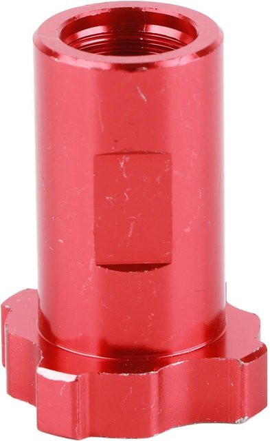 GoolRC Airbrush-Adapter aus Edelstahl in Silber und Rot für Sprühbecher-Anschluss und Einwegbecher-Anschluss - Bild 1
