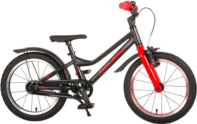 TPFSports Blaster Kinderfahrrad, 16 Zoll, Schwarz/Rot - Bild 1