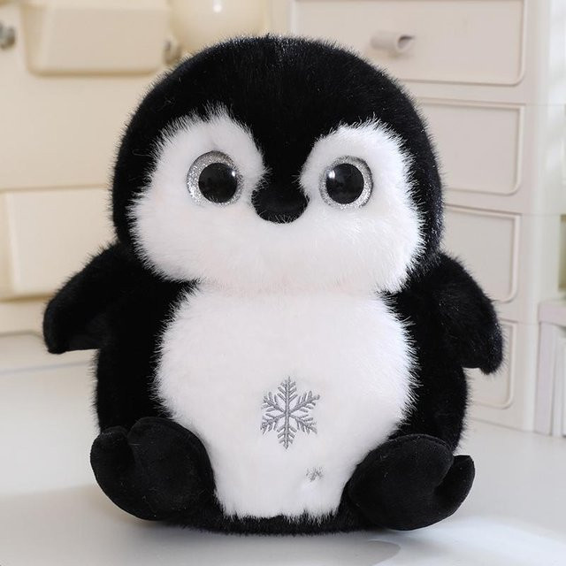 Yiran toy Pinguin Plüschtier, Grau Schwarz, ab 14 Jahren - Bild 1