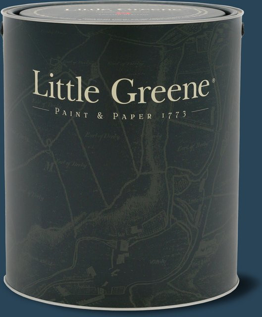 Little Greene Intelligent Matt Emulsion Wandfarbe Royal Navy 257 Blau 2,5 l - Bild 1