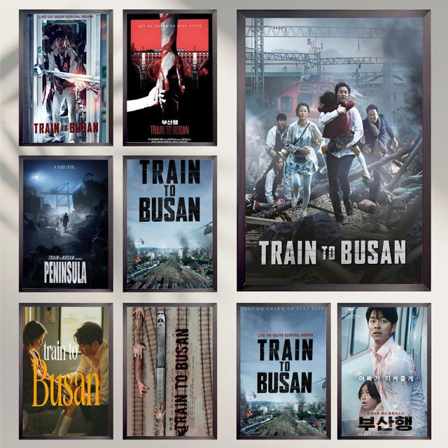 Wasserdichtes Poster T-Train to B-Busan als selbstklebende Wanddekoration in Mehrfarben - Bild 1