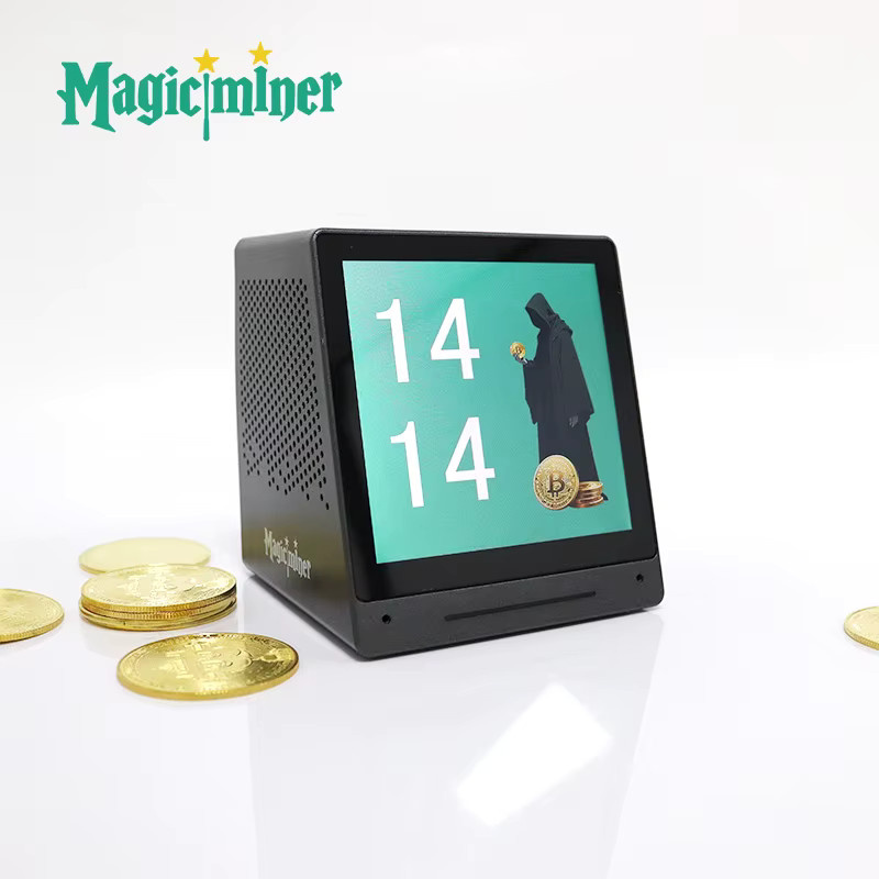 Magic Miner MO01 Smart Bitcoin Miner 770KH/s 17W Krypto-Miner in Schwarz mit Marktdisplay, Bluetooth-Lautsprecher und 3-in-1 kabellosem Ladegerät - Bild 3