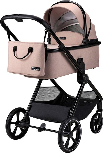 Moon Kombikinderwagen Aura (2026) Allround-Kinderwagen in Beige mit Aluminiumgestell und Kunstleder - Bild 1