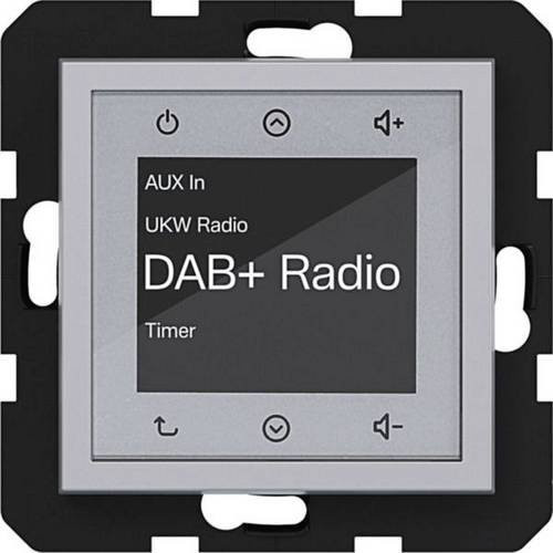 Hager Unterputz-Radio Titan WAN6011TA in Silber mit DAB+ für die Unterputzmontage - Bild 1