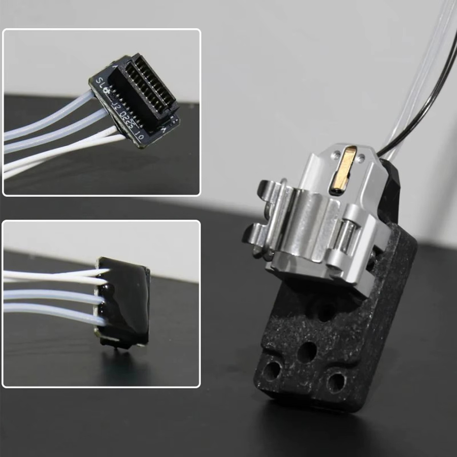 Bambu Lab Ersatz-Montagebasis für A1 Mini Hotend-Heizung und Thermistor in Schwarz und Silber - Bild 3