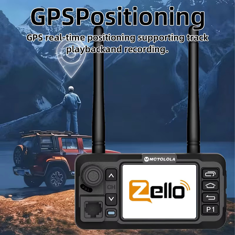 Motorola Mini POC Netzwerk Auto Walkie-Talkie mit Touchscreen, GPS und 4G LTE in Schwarz - Bild 4