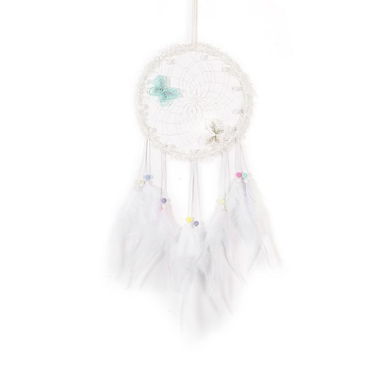 Yiran Furniture Traumfänger mit Schmetterling als dekorativer Wandbehang im Pastoral-Stil - Bild 2