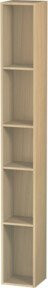 Duravit L-Cube Regalelement mit 5 Fächern in Medizinisches Eiche, B/T/H: 18 x 14 x 140 cm - Bild 1