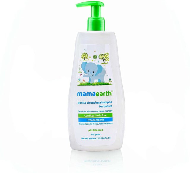 Mamaearth Mildes Babyshampoo, 400 ml, Kokosnuss, Jojoba, Kinder - Bild 1