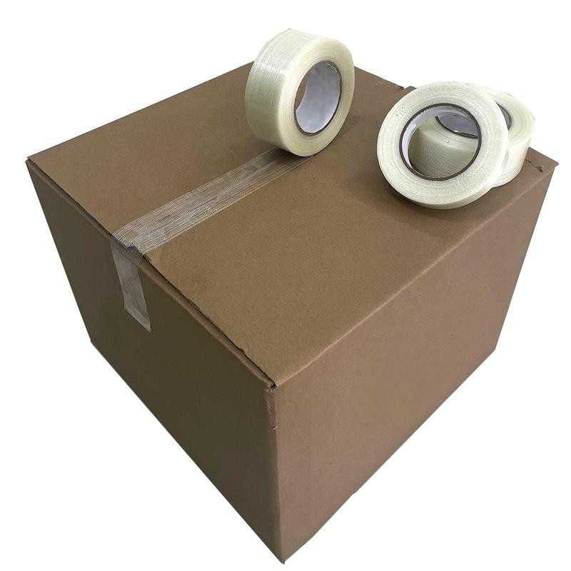 Yiran toy Starkes Filament-Umreifungsband Transparent, 25 m Verstärktes Glasfaserband Einseitig Klebend für die Verpackung - Bild 2
