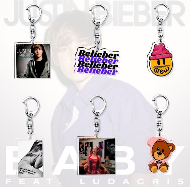 Schlüsselanhänger Acryl, Justin Bieber Lilbieber - Bild 1