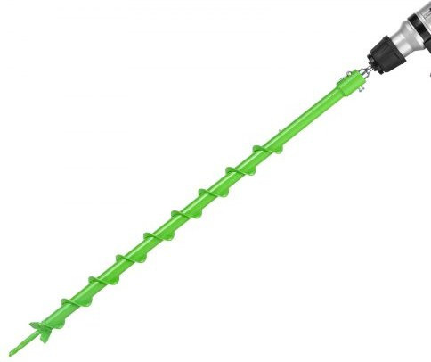 VEVOR Erdbohrer für die Bohrmaschine, Gartenbohrer Ø 80 mm, Länge 790 mm, kompatibel mit 20 mm Innendurchmesser, Pfahlbohrer und Pfostenlochbohraufsatz für Garten und Zäune - Bild 1