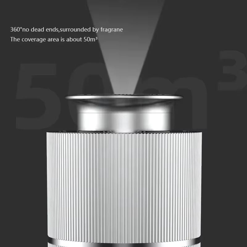 NAMASTE Aromatherapie-Diffusor aus Metall mit USB-Aufladung in Schwarz oder Silber, minimalistisches Design für ätherische Öle - Bild 3