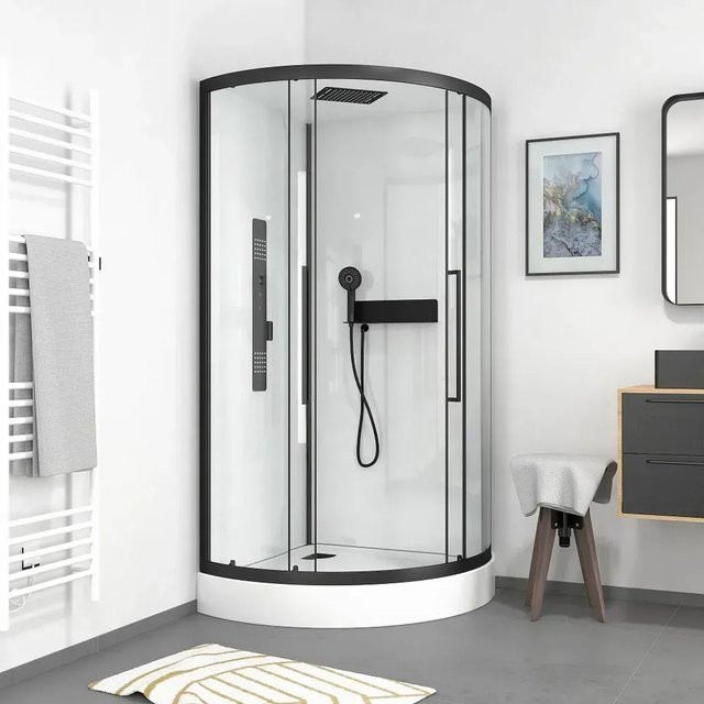 Aurlane Komplettdusche Urban 2 Runddusche mit Regendusche und Handbrause, B/T/H: 90 x 90 x 215 cm - Bild 1