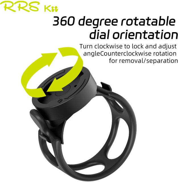 Rrskit Fahrrad Rücklicht Halterung für Garmin Varia Rückradar RTL 510 515 RVR 315 Sattelstützen Cradle, Schwarz - Bild 1