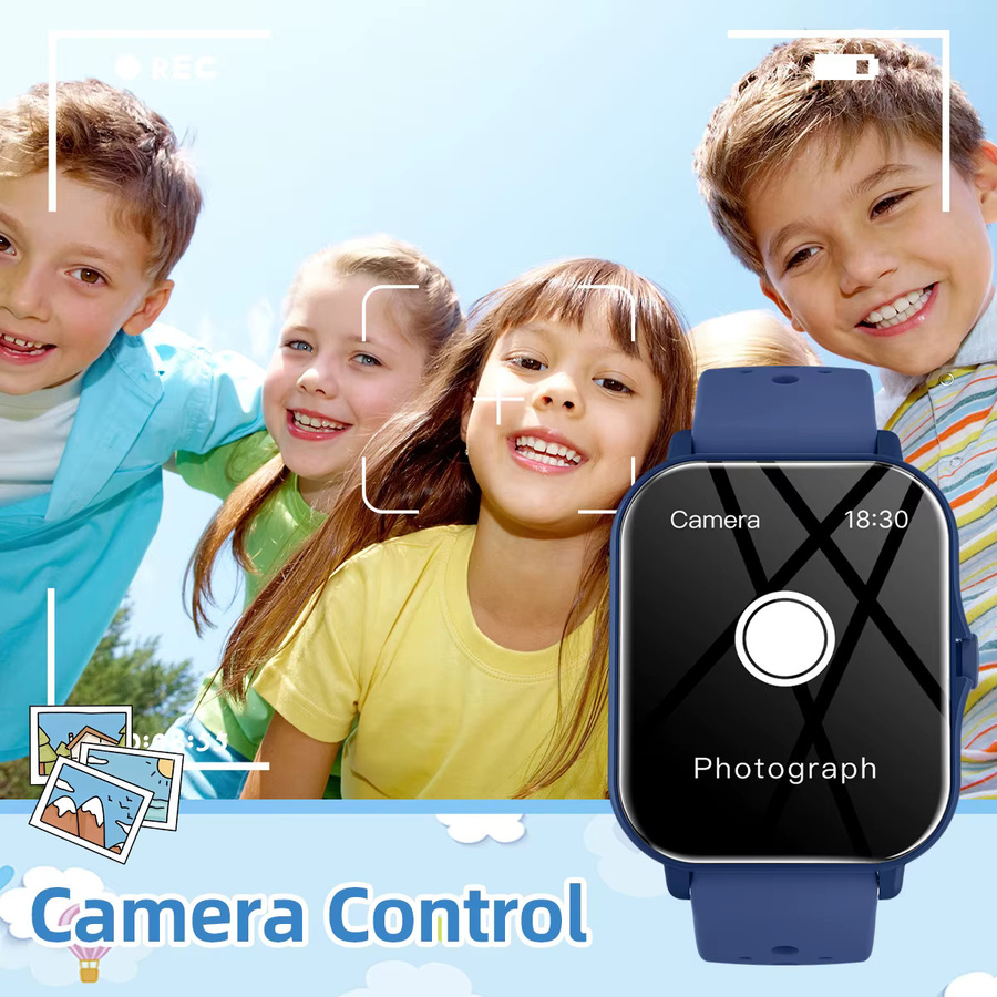 SIMSONLAB Smartwatch mit 1,83 Zoll HD-Bildschirm, Bluetooth Anruf, Wasserdicht, Schrittzähler und Schlafüberwachung, Schwarz, Unisex - Bild 3