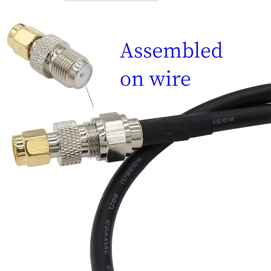 FRHY SMA auf RP-SMA Adapter Set, 2er-Gruppe, Gold, SMA männlich auf RP-SMA weiblich Umwandlungskopf mit Innengewinde und Nadel - Bild 2