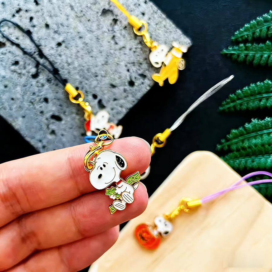 Bandai Snoopy Anime Schlüsselanhänger, 5-teiliges Set, Unisex - Bild 3