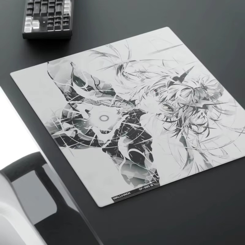 WALLHACK SP005 Ascend SORA Mauspad aus gehärtetem Glas in Weiß, große E-Sport-Gaming-Matte für FPS, B: 51 cm, T: 44 cm - Bild 3