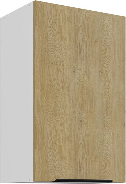 Küchen Hängeschrank CREMONA in Eiche und Weiß mit Einlegböden, Breite: 45 cm - Bild 1