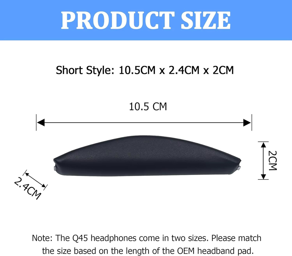 Anker Soundcore Space Q45 Ersatz-Set aus Protein-Leder mit Ohrpolstern und Kopfbügel in Schwarz oder Weiß - Bild 4