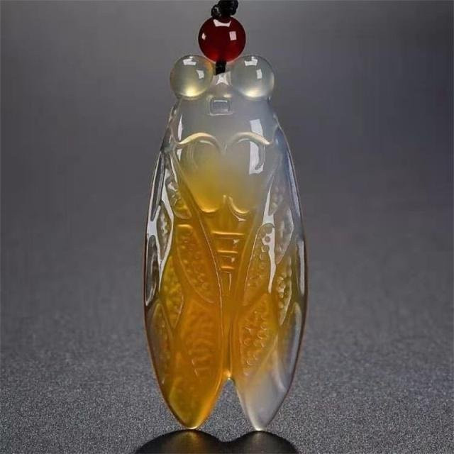 Wucifang Jewelry Halskettenanhänger Jade, Schwarz, Unisex - Bild 1
