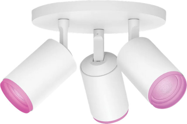 Philips Hue Fugato LED-Aufbauspot 3-flammig White & Color Ambiance Weiß Durchmesser: 19,5 cm - Bild 1