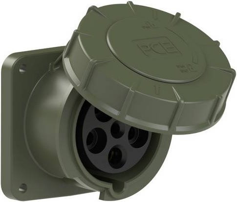 PC Electric Power Twist 335-6.u CEE Anbaudose 63A 5-polig in Grün IP67 - Bild 1