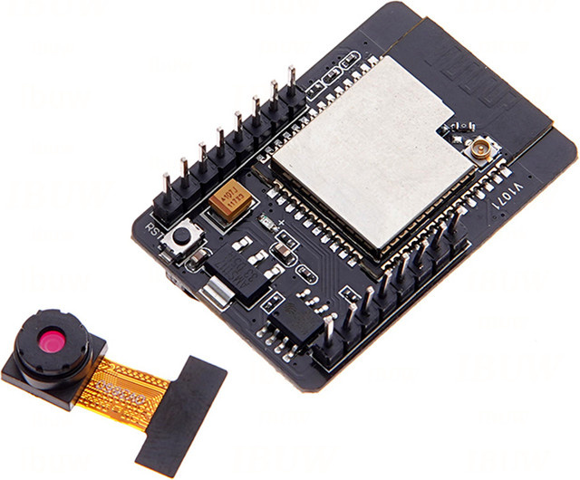 DNIGEF ESP32-CAM Entwicklungsboard mit OV3660 Kameramodul, WiFi und Bluetooth in Schwarz - Bild 1