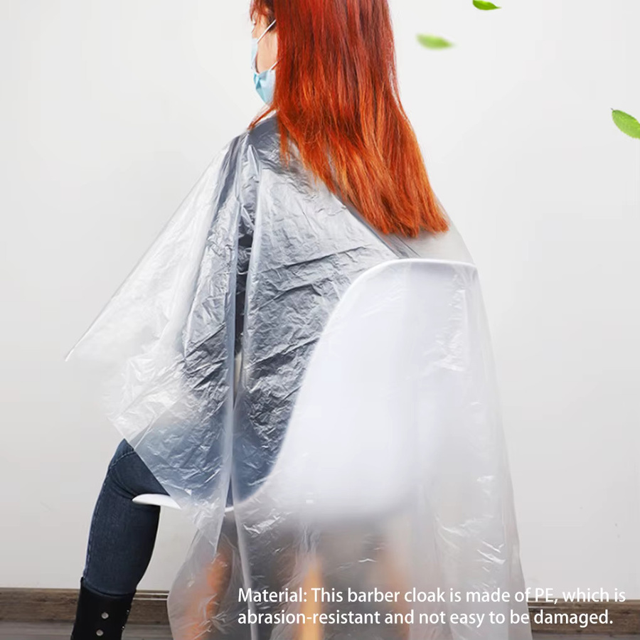 FangNymph Einweg Friseur Schürze, 100 Stück, Transparent - Bild 2