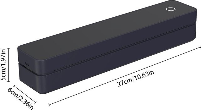 Musysh Tattoo Schablone Drucker A4 Thermodrucker mit Bluetooth App und 10 Stück Transferpapier in Schwarz - Bild 1