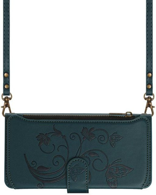 Crossbody Flip Case für Xiaomi 17T Pro 5G und Xiaomi 17T aus Leder mit Reißverschluss und Magnetfunktion als Geldbörse-Etui in Schwarz, Pink, Rot, Orange oder Petrol - Bild 1