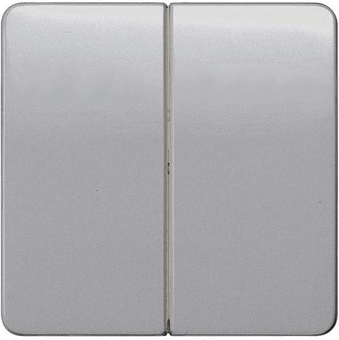 Siemens DELTA profil Wippe in Silber für Serien- und Doppel-Wechselschalter, B/B: 6,5 x 6,5 cm, 5TG7925 - Bild 1
