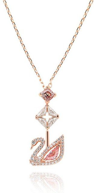 Swarovski Y-Kette, Roségold, Kristall, Damen - Bild 1