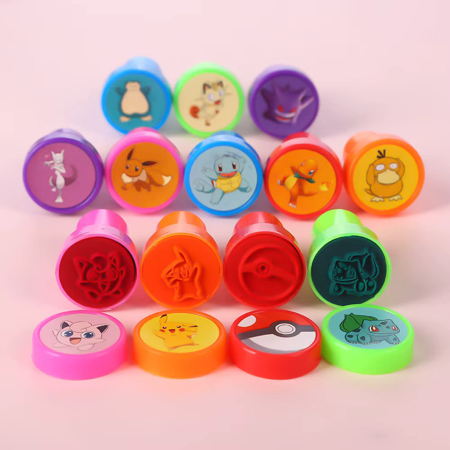 Potdemiel Pokémon Pikachu Selbststempel-Set mit 12 Motiven in Bunt/Mehrfarbig - Bild 3