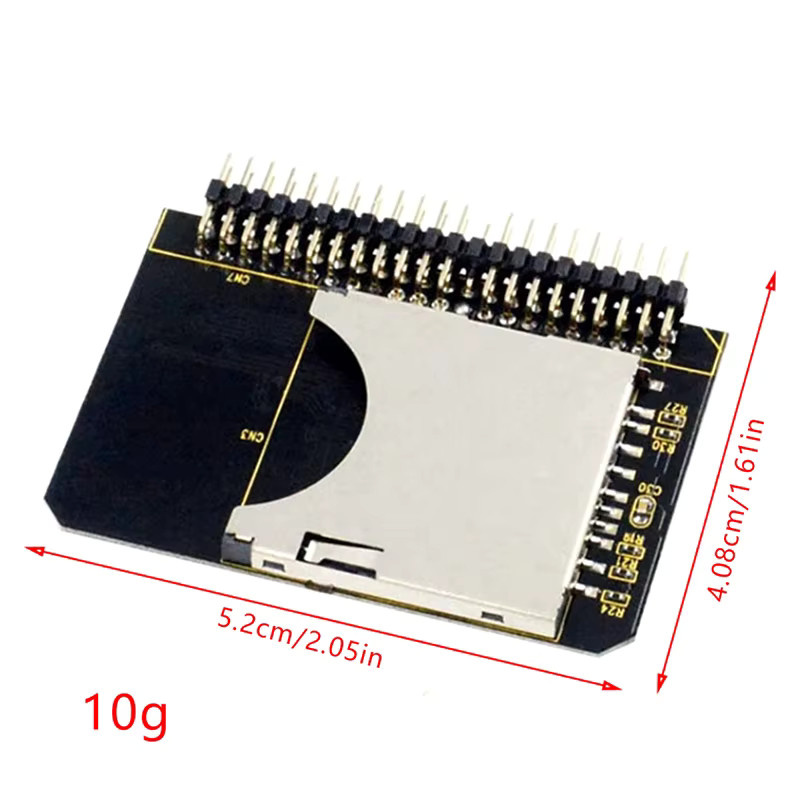 SD zu IDE 2,5 Zoll 44 Pin Adapter für SDHC, SDXC und MMC Karten in Schwarz - Bild 4