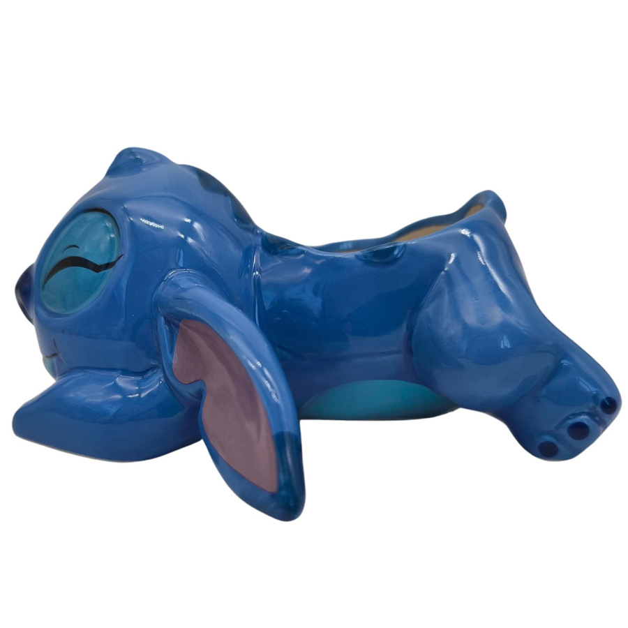 Disney Keramik Blumentopf 3D Stitch in Blau, Höhe: 6 cm - Bild 2