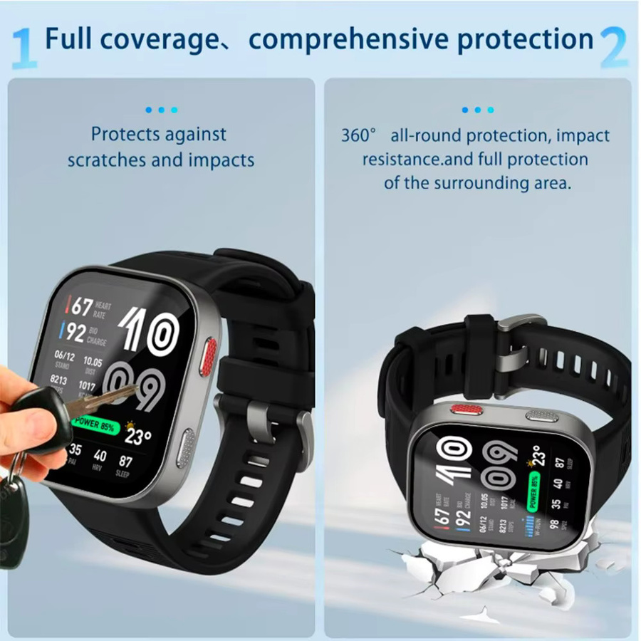 Displayschutzfolie Amazfit BIP MAX, Silikon, transparent - Bild 4