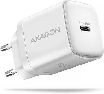 AXAGON USB-C Ladegerät 20W mit Power Delivery und Quick Charge 4.0 in Weiß - Bild 1