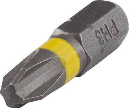 Wolfcraft Solid-Bit PH3 Schraubendreher-Bits, 3 Stück, grau - Bild 1
