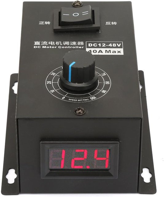 Painter Bürstenmotorregler Drehzahlregelmodul für DC 12V 48V 40A in Schwarz - Bild 1