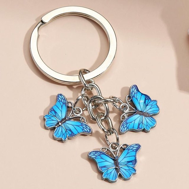 Schlüsselanhänger xianyi01, bunter Schmetterling, Damen, Mädchen - Bild 1