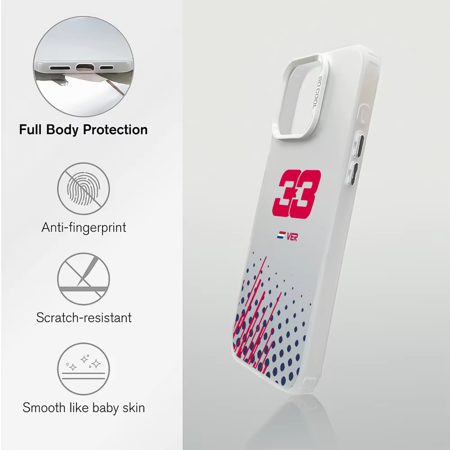 M-Maxs V-Verstappen F1 33 Handyhülle für iPhone 11 bis 16 Pro Max, Aurora Laser Design, Mehrfarbig, stoßfestes Cover - Bild 4