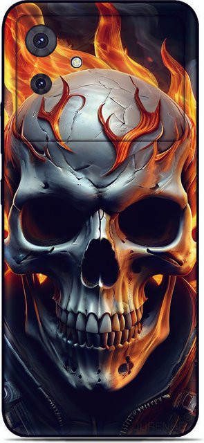 Handyhülle mit Totenkopf und Knochen Motiv für Samsung Galaxy A-Serie in Multicolour - Bild 1