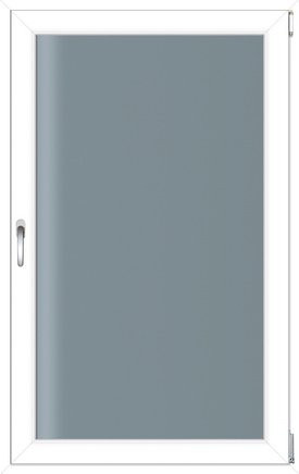 RORO Kunststoff-Fenster KOMFORT B70 in Weiss mit Klarglas, Breite: 75 cm, Höhe: 135 cm - Bild 1