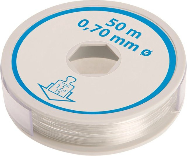 Conacord Bastelfaden Polyamid Monofil Ø 0,7 mm Länge 50 m Transparent - Bild 1