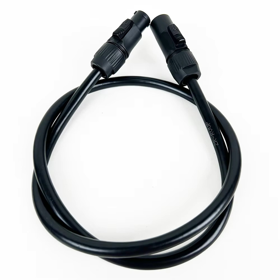 GuerGuo 3-Pin PowerCON Stecker NAC3FX-W und NAC3MX-W wasserdicht IP65 Schwarz - Bild 2